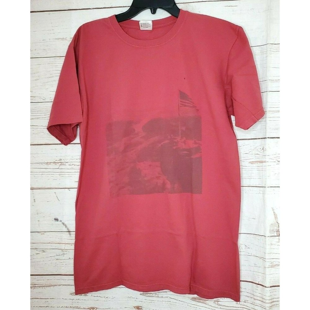 Authentic Pigment Garment Dyed Chimney Rock Burgundy Medium T Shirt